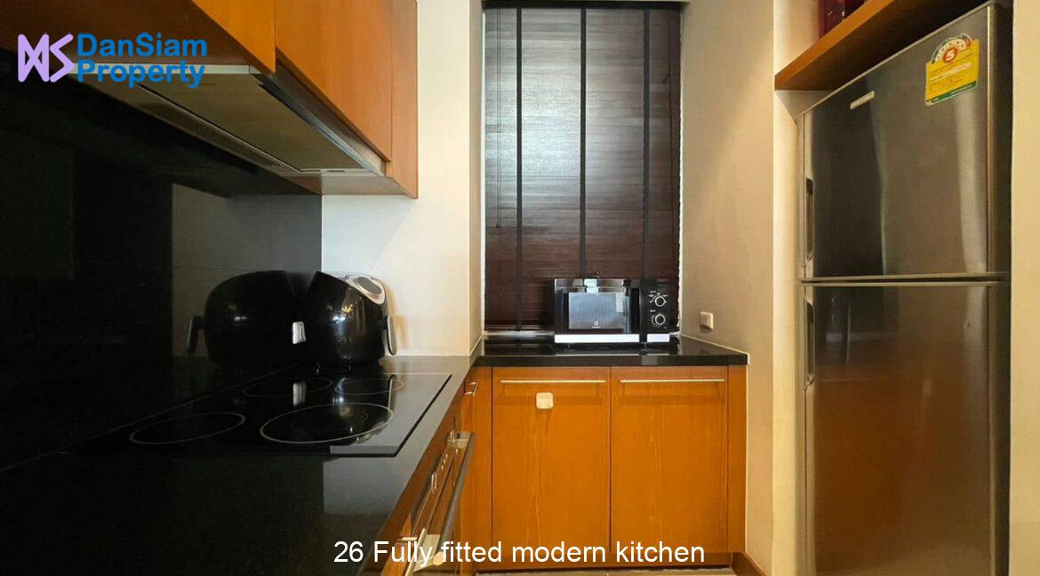 26 Fully fitted modern kitchen