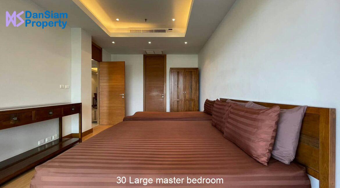 30 Large master bedroom