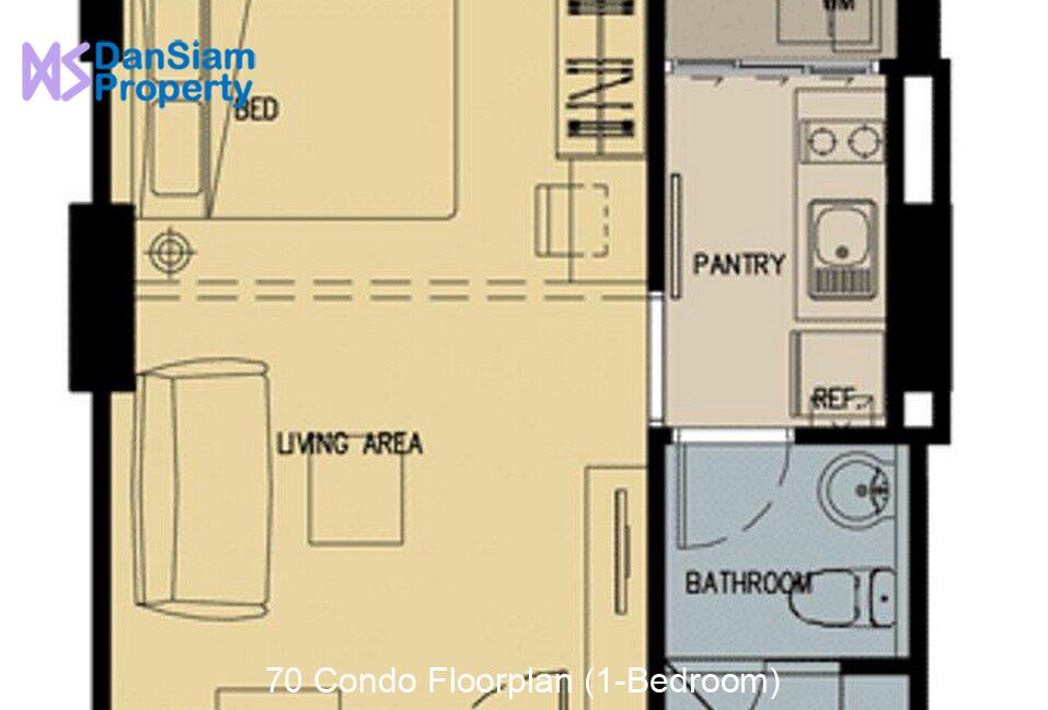 70 Condo Floorplan (1-Bedroom)