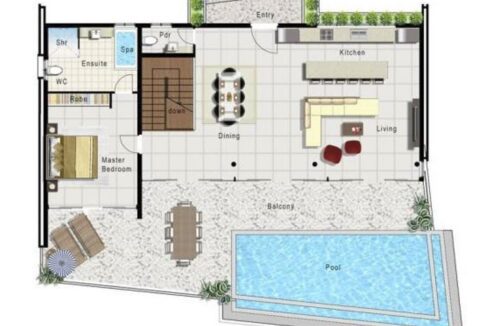 71 Villa Floorplan (Groundfloor)