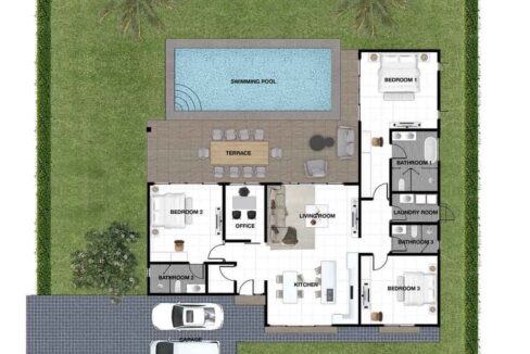 72 Villa Floorplan (Type-B1)