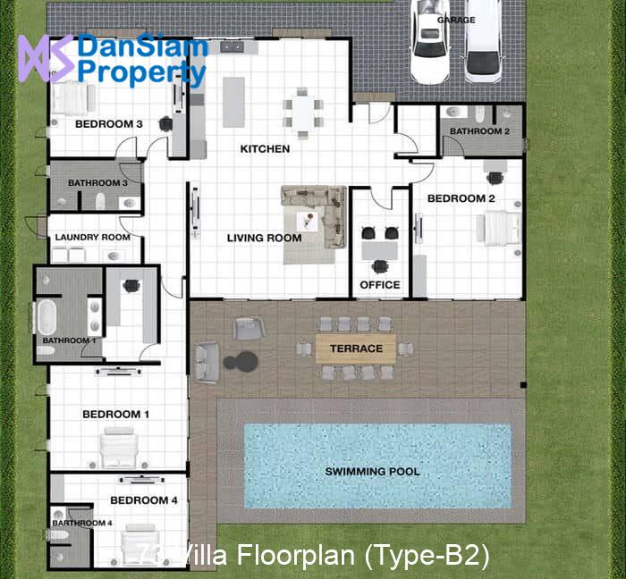 73 Villa Floorplan (Type-B2)