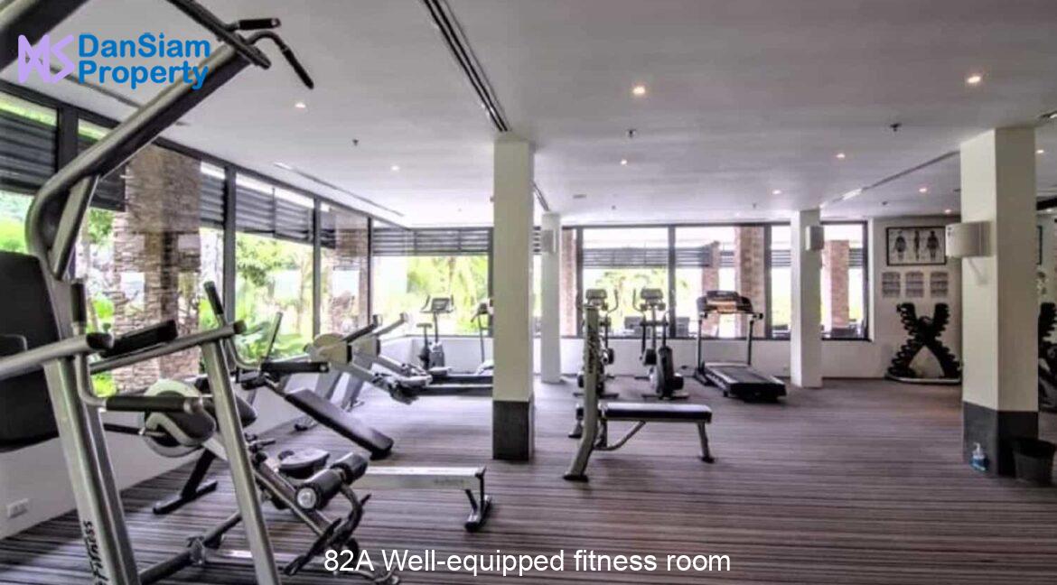 82A Well-equipped fitness room