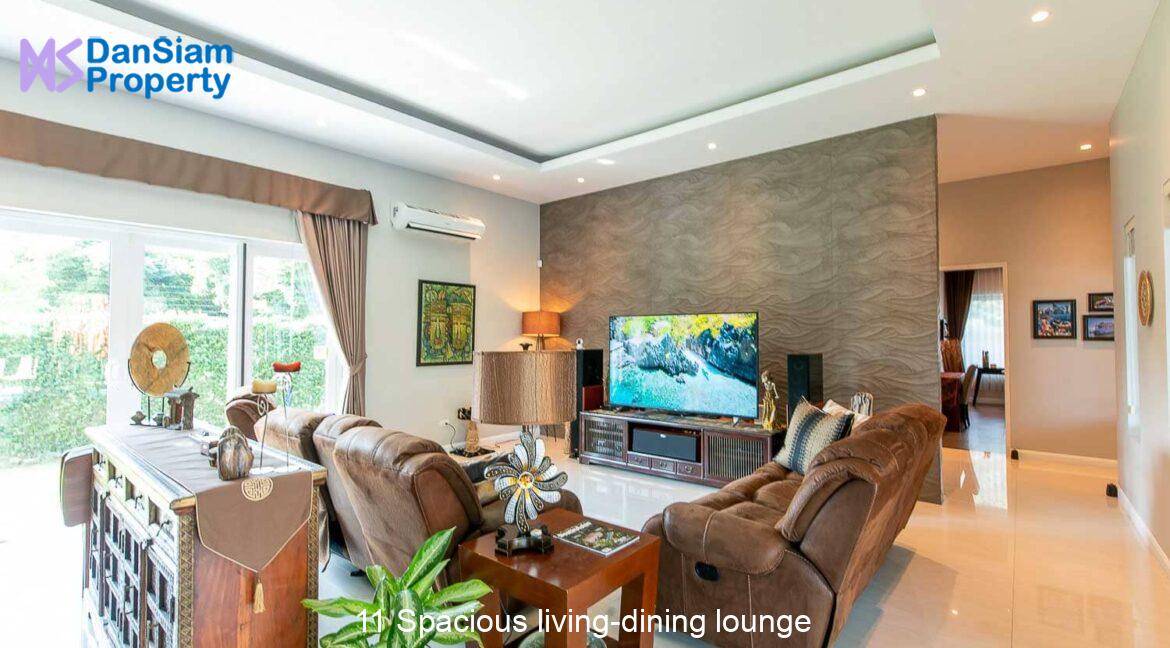 11 Spacious living-dining lounge