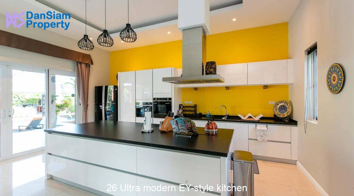 26 Ultra modern EY-style kitchen