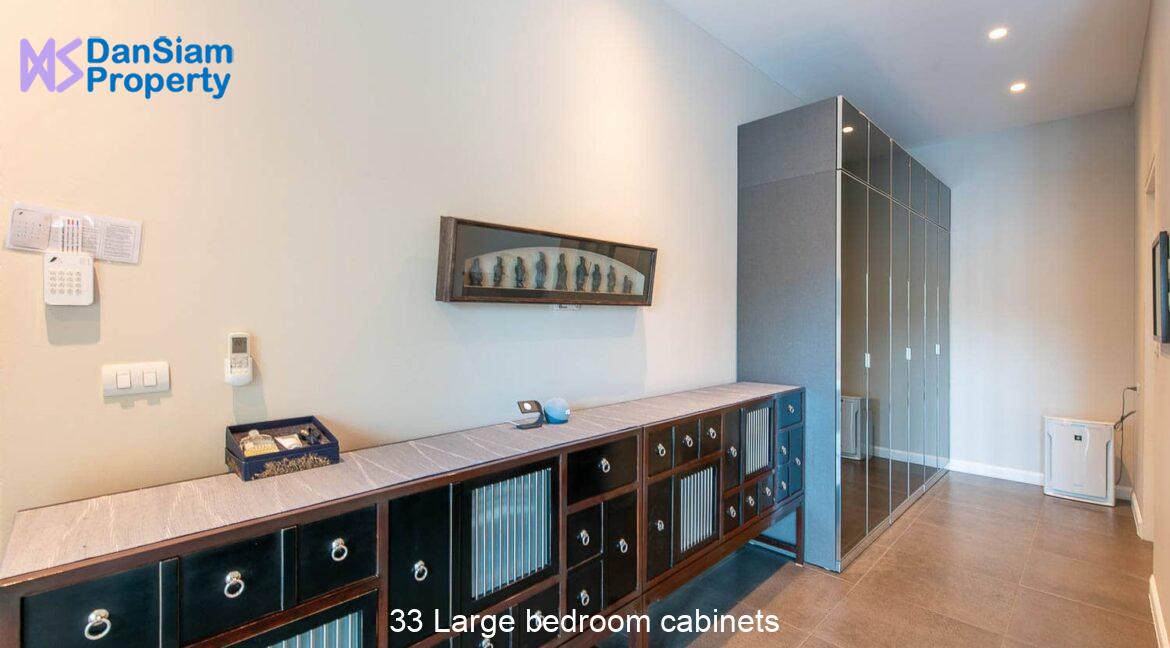 33 Large bedroom cabinets